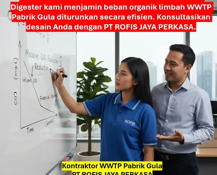 Alasan Proses Anaerobic Digester Wajib Ada dalam Desain WWTP Pabrik Gula 1 Kontraktor WWTP Pabrik Gula 01