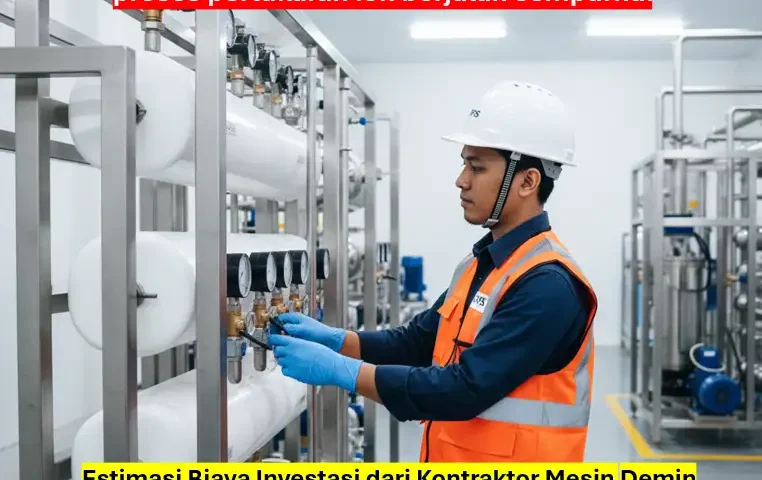 Estimasi Biaya Investasi dari Kontraktor Mesin Demin untuk Industri Besar 6 Estimasi Biaya Investasi