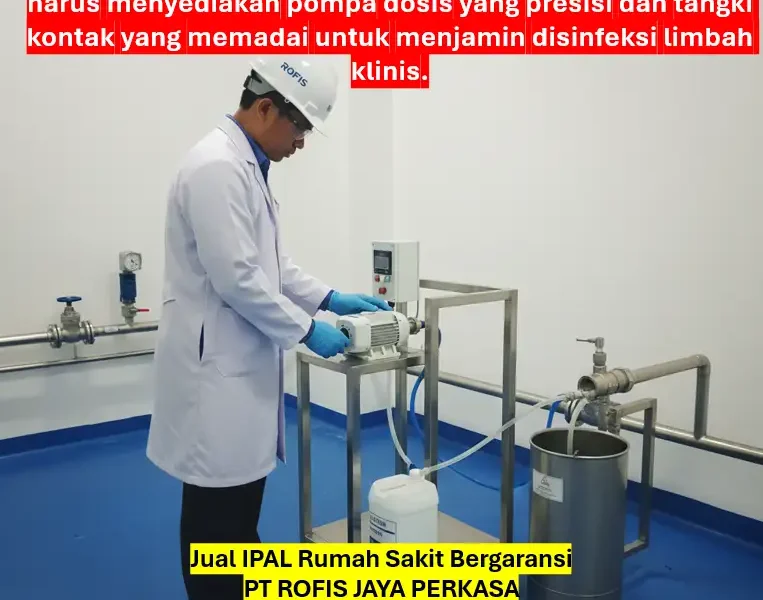 Jual IPAL Rumah Sakit Bergaransi: Cek Sistem Klorinasi dan Disinfeksi 1 Jual IPAL Rumah Sakit Bergaransi