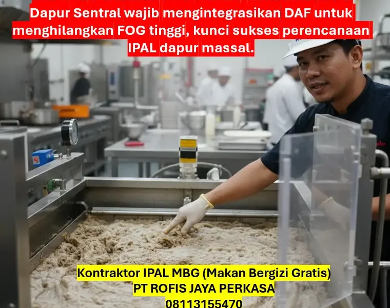 Kontraktor IPAL MBG: 5 Langkah Perencanaan IPAL Dapur Sentral Skala Besar dan Komersial 1 Kontraktor IPAL MBG