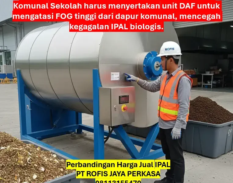 Perbandingan Harga Jual IPAL MBG untuk Sekolah vs. Kawasan Industri 1 Perbandingan Harga Jual IPAL MBG