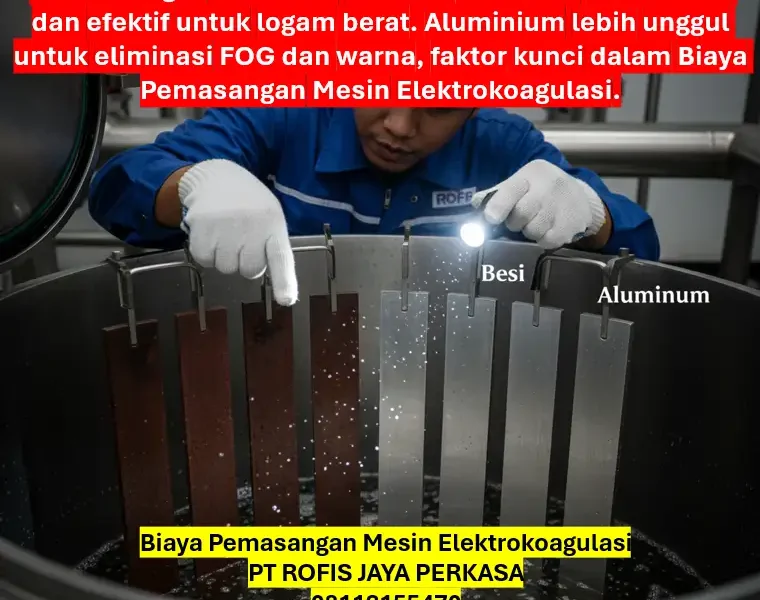 Pemilihan Material Elektroda Terbaik untuk Pabrik Elektrokoagulasi 1 Pemilihan Material Elektroda Terbaik